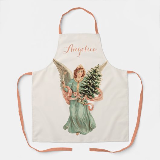 Weihnachten, Viktorianischer Engel mit Baum Schürze (Vorderseite)