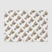 Weihnachten, Viktorianischer Engel mit Baum Seidenpapier (Vorderseite)