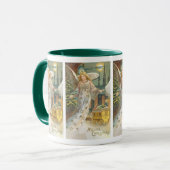 Weihnachten, Viktorianischer Engel mit Baum Tasse (Vorderseite Links)