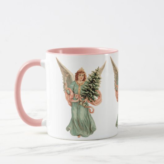 Weihnachten, Viktorianischer Engel mit Baum Tasse (Links)