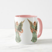 Weihnachten, Viktorianischer Engel mit Baum Tasse (VorderseiteRechts)