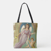 Weihnachten, Viktorianischer Engel mit Cherub Tasche (Rückseite)