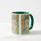 Weihnachten, Viktorianischer Engel mit Cherub Tasse (VorderseiteRechts)