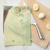 Weihnachten, Viktorianischer Engel mit dem Jungen  Geschirrtuch (Viertel Falte)