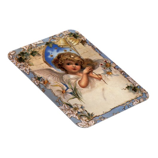 Weihnachten, Viktorianischer Engel mit goldenen Gl Magnet (Rechte Seite)