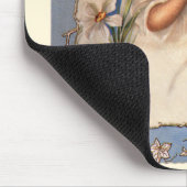 Weihnachten, Viktorianischer Engel mit goldenen Gl Mousepad (Ecke)