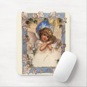Weihnachten, Viktorianischer Engel mit goldenen Gl Mousepad (Mit Mouse)