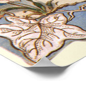 Weihnachten, Viktorianischer Engel mit goldenen Gl Poster (Ecke)