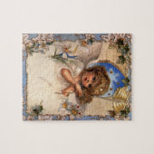 Weihnachten, Viktorianischer Engel mit goldenen Gl Puzzle (Horizontal)