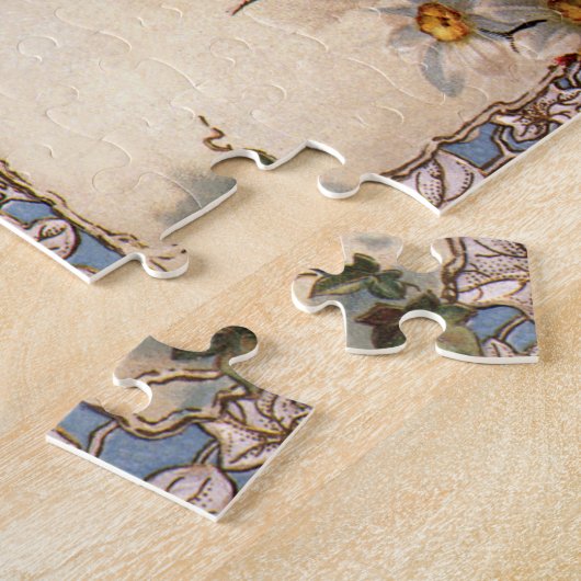 Weihnachten, Viktorianischer Engel mit goldenen Gl Puzzle (Seite)