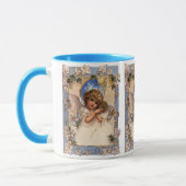 Weihnachten, Viktorianischer Engel mit goldenen Gl Tasse (Links)