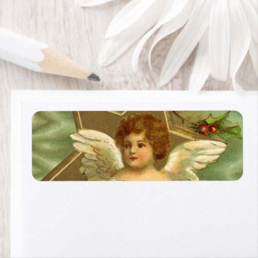 Weihnachten, Viktorianischer Engel mit Goldstern (Insitu)