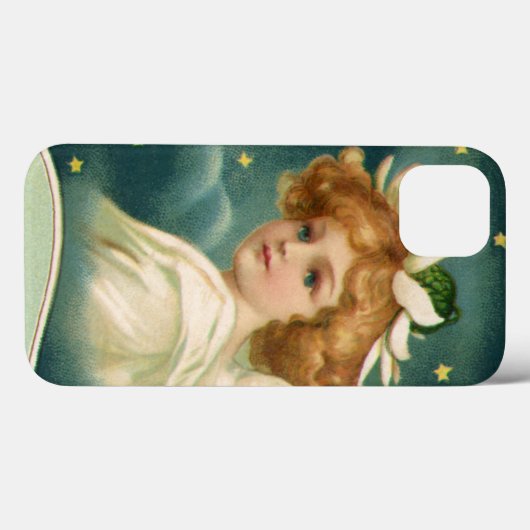 Weihnachten, Viktorianischer Engel mit Goldstern Case-Mate iPhone Hülle (Rückseite (Horizontal))