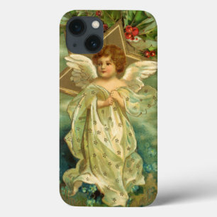 Weihnachten, Viktorianischer Engel mit Goldstern iPhone 13 Hülle