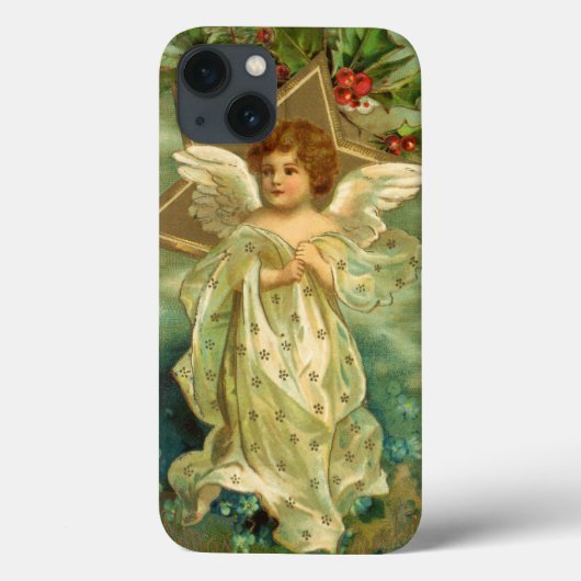Weihnachten, Viktorianischer Engel mit Goldstern Case-Mate iPhone Hülle (Rückseite)