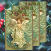 Weihnachten, Viktorianischer Engel mit Goldstern Geschenkpapier Set