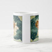 Weihnachten, Viktorianischer Engel mit Goldstern Jumbo-Tasse (Vorderseite)