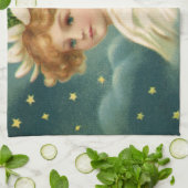 Weihnachten, Viktorianischer Engel mit Goldstern Küchentuch (Gefaltet)