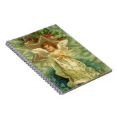 Weihnachten, Viktorianischer Engel mit Goldstern Notizblock (Rechte Seite)