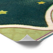 Weihnachten, Viktorianischer Engel mit Goldstern Poster (Ecke)