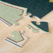 Weihnachten, Viktorianischer Engel mit Goldstern Puzzle (Seite)