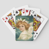 Weihnachten, Viktorianischer Engel mit Goldstern Spielkarten (Rückseite)