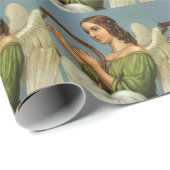 Weihnachten, Viktorianischer Engel mit Musikharte Geschenkpapier (Rolleneckpunkt)