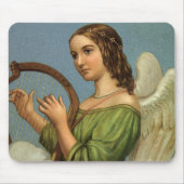 Weihnachten, Viktorianischer Engel mit Musikharte Mousepad (Vorne)