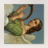 Weihnachten, Viktorianischer Engel mit Musikharte Puzzle (Horizontal)