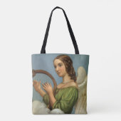 Weihnachten, Viktorianischer Engel mit Musikharte Tasche (Rückseite)