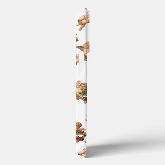 Weihnachten, Viktorianischer Engel und Blumenreath Case-Mate iPhone Hülle (Rückseite / Rechts)