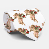 Weihnachten, Viktorianischer Engel und Blumenreath Krawatte (Gerollt)