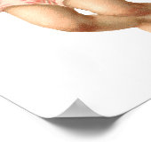 Weihnachten, Viktorianischer Engel und Blumenreath Poster (Ecke)