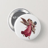 Weihnachten, Viktorianischer Wächter Angel Button (Vorne & Hinten)