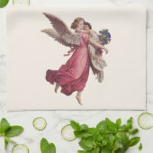 Weihnachten, Viktorianischer Wächter Angel Geschirrtuch (Gefaltet)