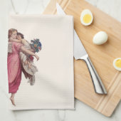 Weihnachten, Viktorianischer Wächter Angel Geschirrtuch (Viertel Falte)