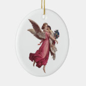 Weihnachten, Viktorianischer Wächter Angel Keramikornament (Rechts)