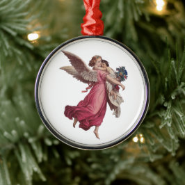Weihnachten, Viktorianischer Wächter Angel Ornament Aus Metall