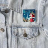 Weihnachten Viktorianischer Weihnachtsmann am Kami Button (Beispiel)