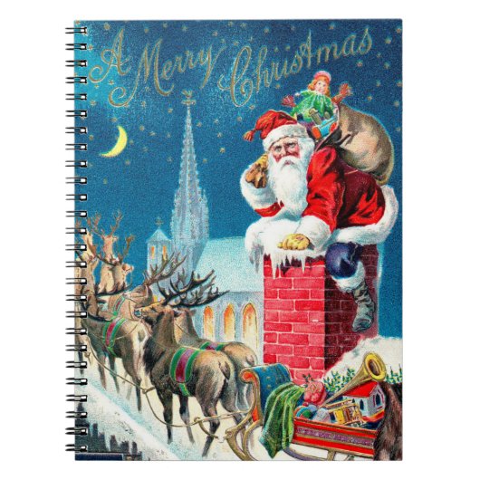 Weihnachten Viktorianischer Weihnachtsmann am Kami Notizblock (Vorderseite)