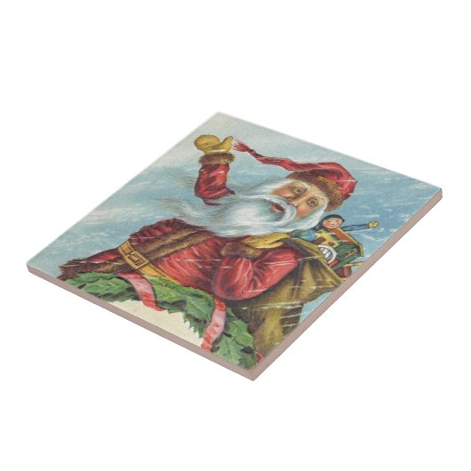 Weihnachten, Viktorianischer Weihnachtsmann auf de Fliese (Seite)