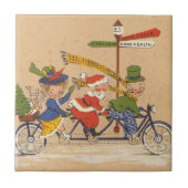 Weihnachten, Viktorianischer Weihnachtsmann auf de Fliese (Vorderseite)