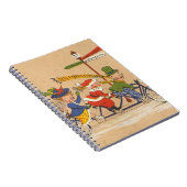 Weihnachten, Viktorianischer Weihnachtsmann auf de Notizblock (Rechte Seite)