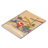 Weihnachten, Viktorianischer Weihnachtsmann auf de Notizblock (Linke Seite)