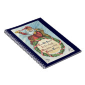 Weihnachten, Viktorianischer Weihnachtsmann auf de Notizblock (Rechte Seite)