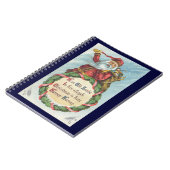 Weihnachten, Viktorianischer Weihnachtsmann auf de Notizblock (Linke Seite)