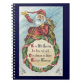Weihnachten, Viktorianischer Weihnachtsmann auf de Notizblock (Vorderseite)