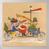 Weihnachten, Viktorianischer Weihnachtsmann auf de Poster (Vorne)