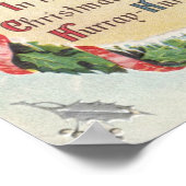 Weihnachten, Viktorianischer Weihnachtsmann auf de Poster (Ecke)