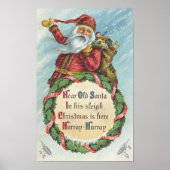 Weihnachten, Viktorianischer Weihnachtsmann auf de Poster (Vorne)